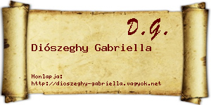 Diószeghy Gabriella névjegykártya