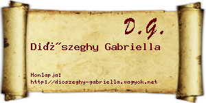 Diószeghy Gabriella névjegykártya